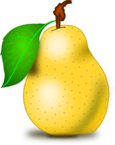 Pear Clip Art At Clker Com   Vector Clip Art Online Royalty Free    