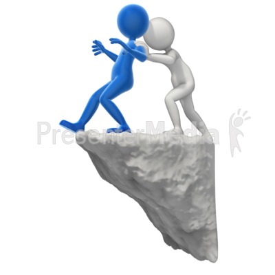 Pushing Someone To The Edge   Signs And Symbols   Great Clipart For