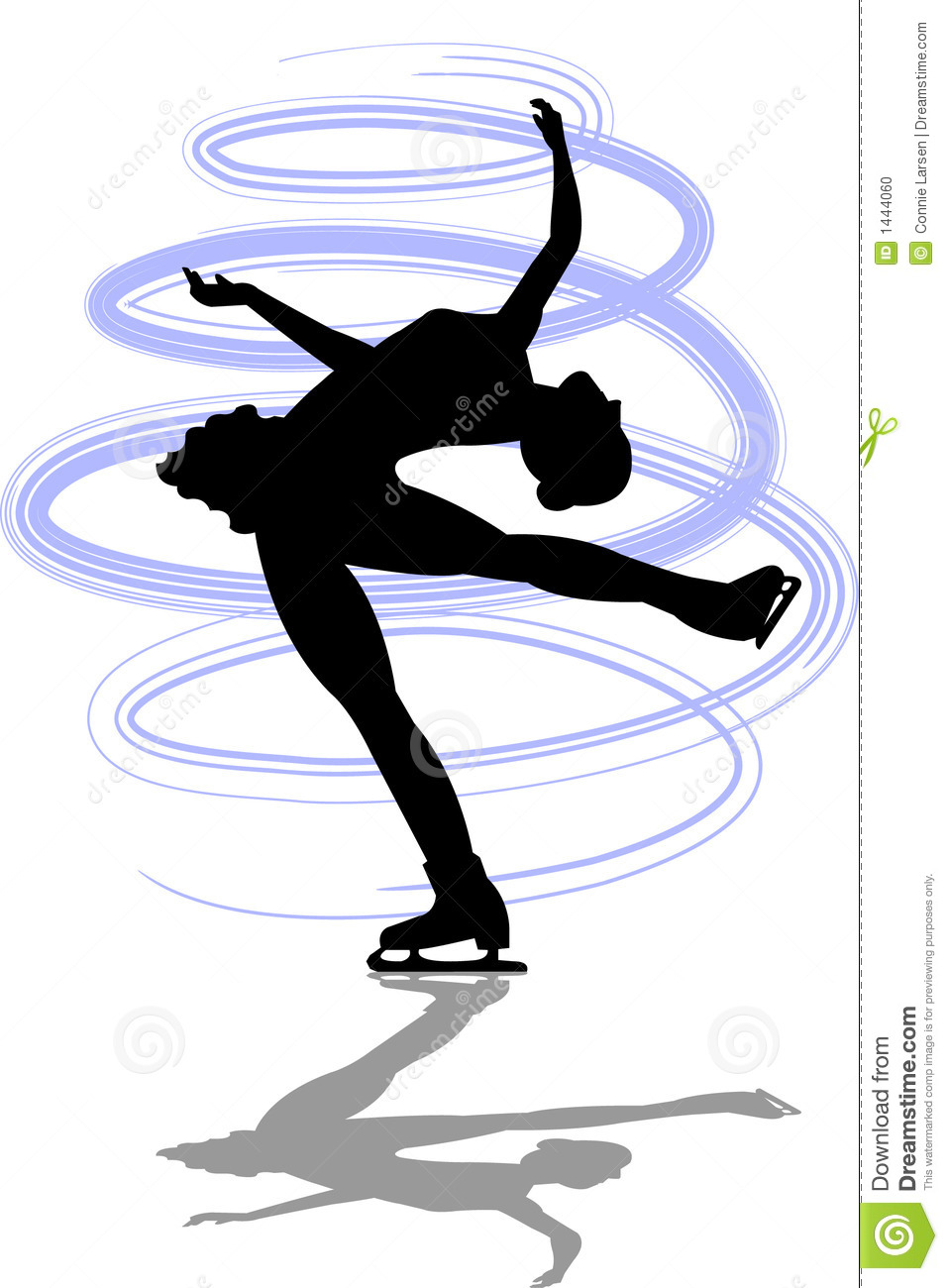 Spin Around Clipart Figure Skater Layback Spin Ai
