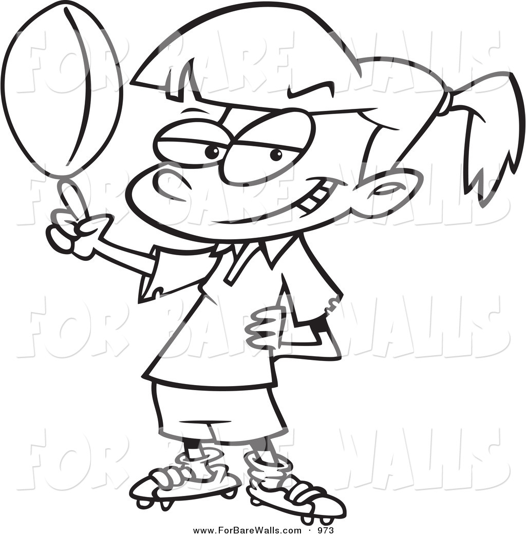 Spin Clipart Black And White Printable Illustration Of A Cartoon Black