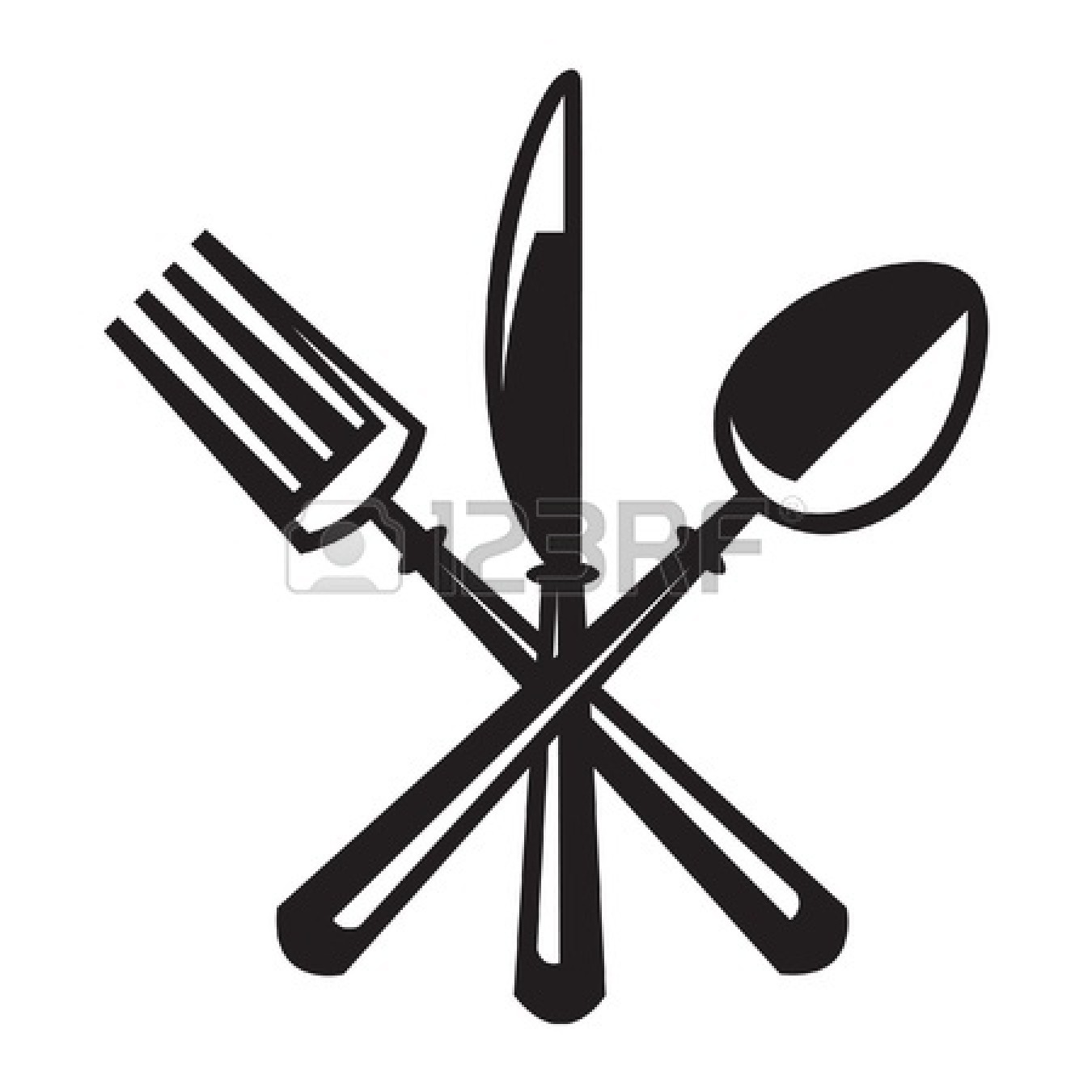 Spoon And Fork Crossed   Clipart Panda   Free Clipart Images