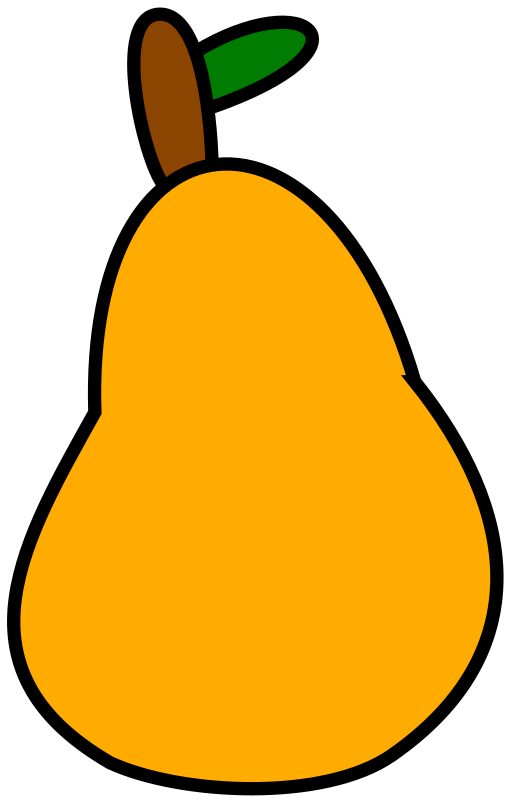 Very Simple Pear By Laobc   A Very Simple Cartoon Pear 