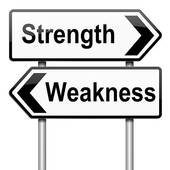Weak Clipart Strengths Or Weakness Concept 