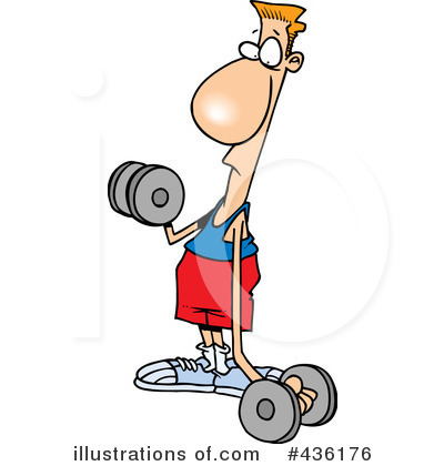 Weak Person Clipart  Rf  Weightlifting Clipart