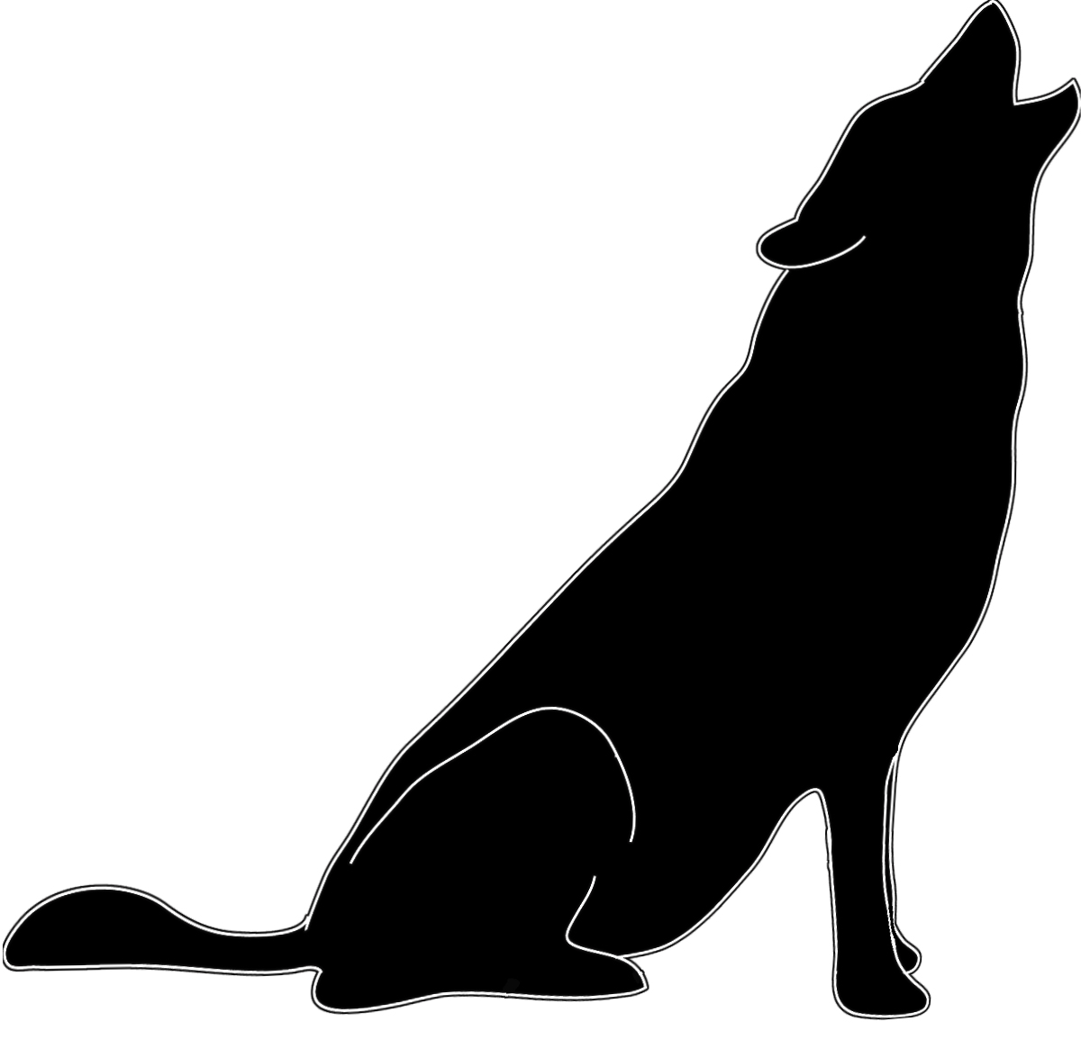 Wolf Head Howl Silhouette   Clipart Best