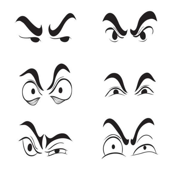 Angry Cartoon Eyes   Clipart Best