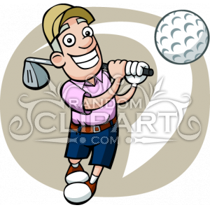 Cartoon Golfer Clipart