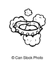 Cartoon Spiky Dog Collar Stock Illustrations