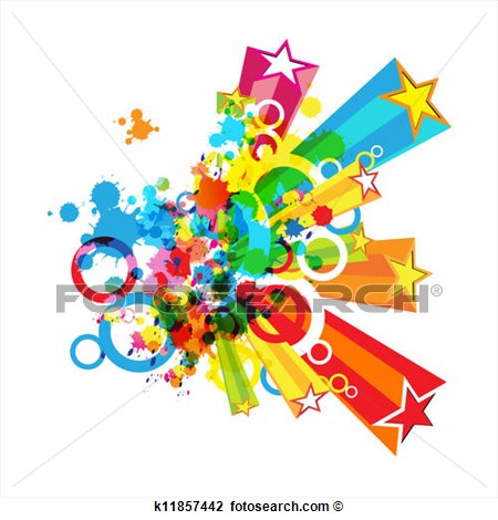 Clipart   Abstract Colorful Festival Decoration Background  Fotosearch