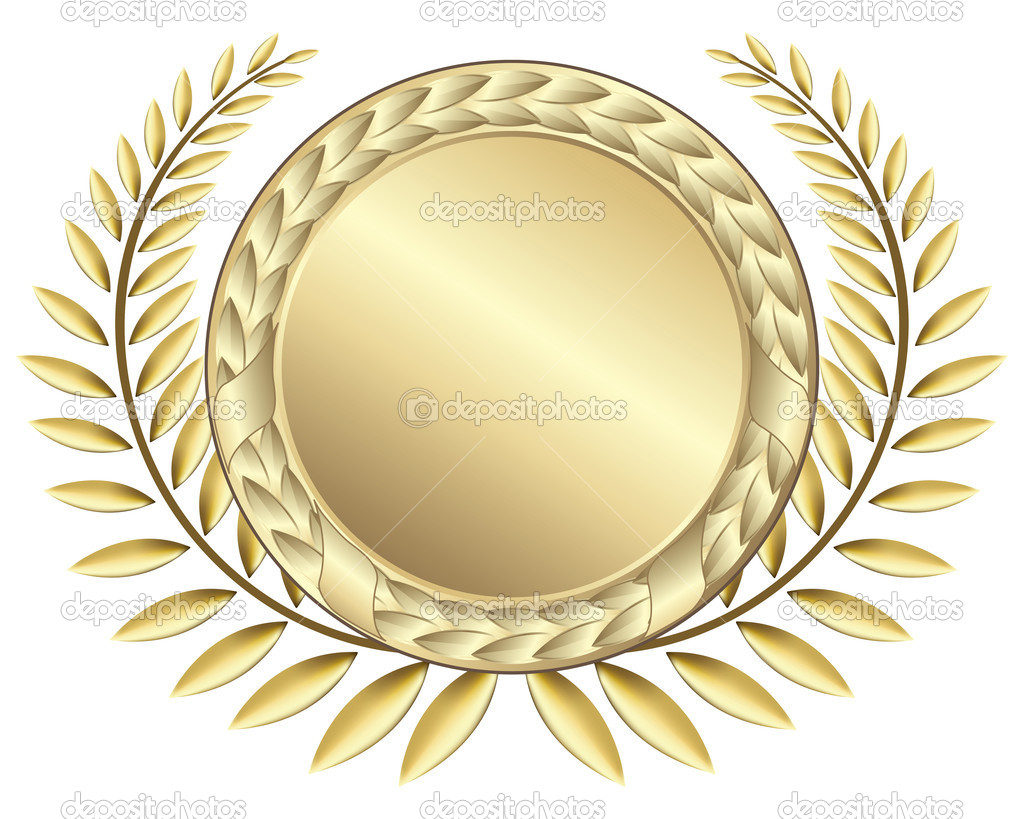 Gold Award Ribbons   Stock Vector   Halina Photo  3052589