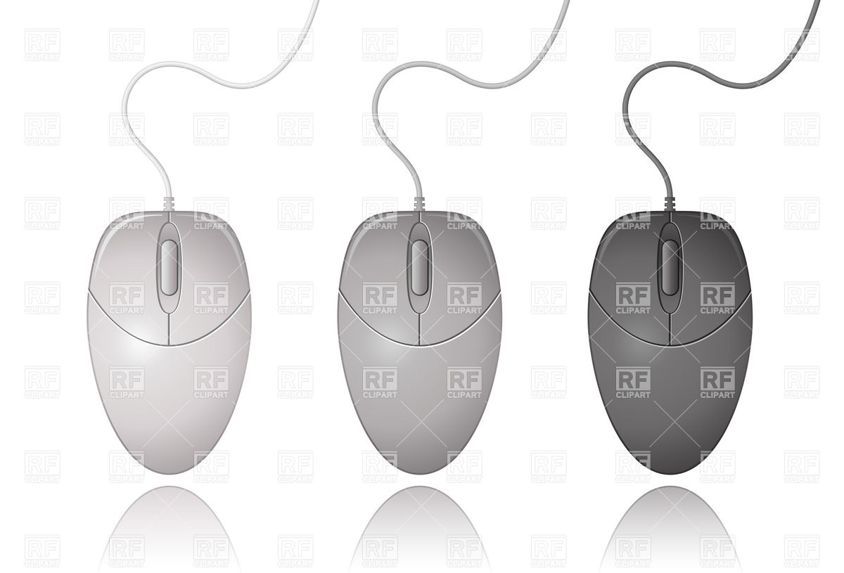 Grey White And Black Computer Mouse 5837 Objects Download Royalty