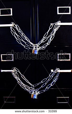 Locked Files   File Cabinet   Concept   Symbol   Security Stock Photo