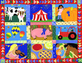 Montage Of County Fair Events And Animals