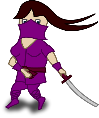 Ninja Girl   Http   Www Wpclipart Com Cartoon People Ninja Ninja Girl