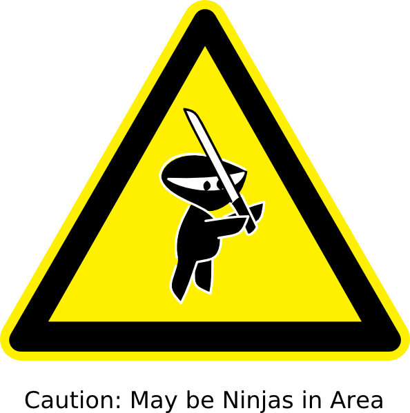Ninja Sign Clip Art