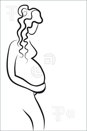 Pregnancy Silhouette Diva Clipart   Cliparthut   Free Clipart