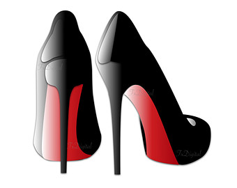 Red High Heels Clip Art   Sexy High Heels Graphic Shoe Clip Art