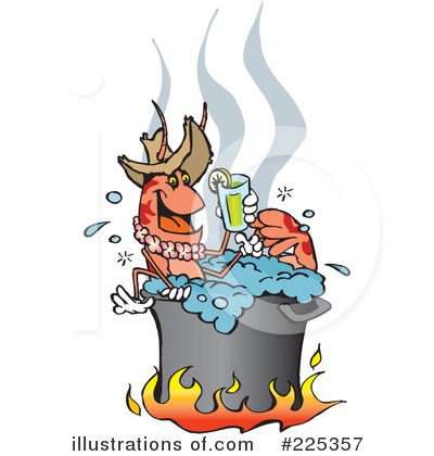 Birthday Crawfish Boil Clipart