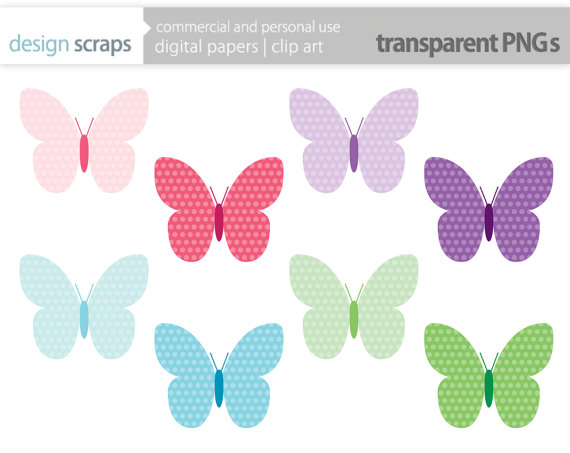Butterfly Clip Art Graphics Butterflies Digital Clipart Baby