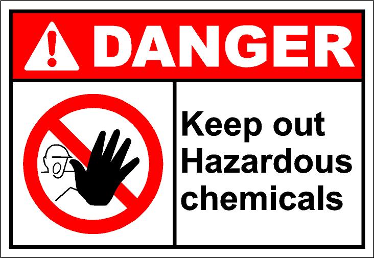 Dangh181   Keep Out Hazardous Chemicals Eps