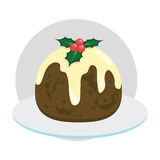 Figgy Christmas Pudding Royalty Free Stock Photo