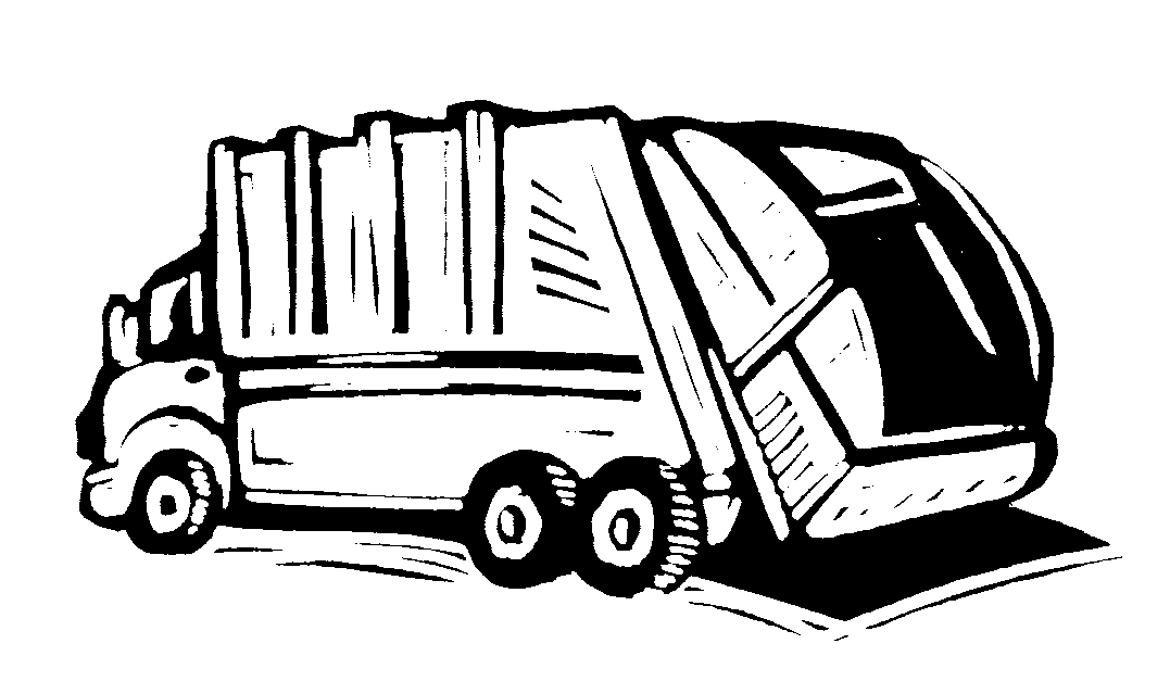 Garbage Truck Clip Art Black And White California Integrated Waste