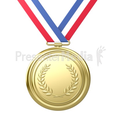 Gold Medal Award First Place   Sports And Recreation   Great Clipart