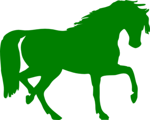 Green Horse Clip Art