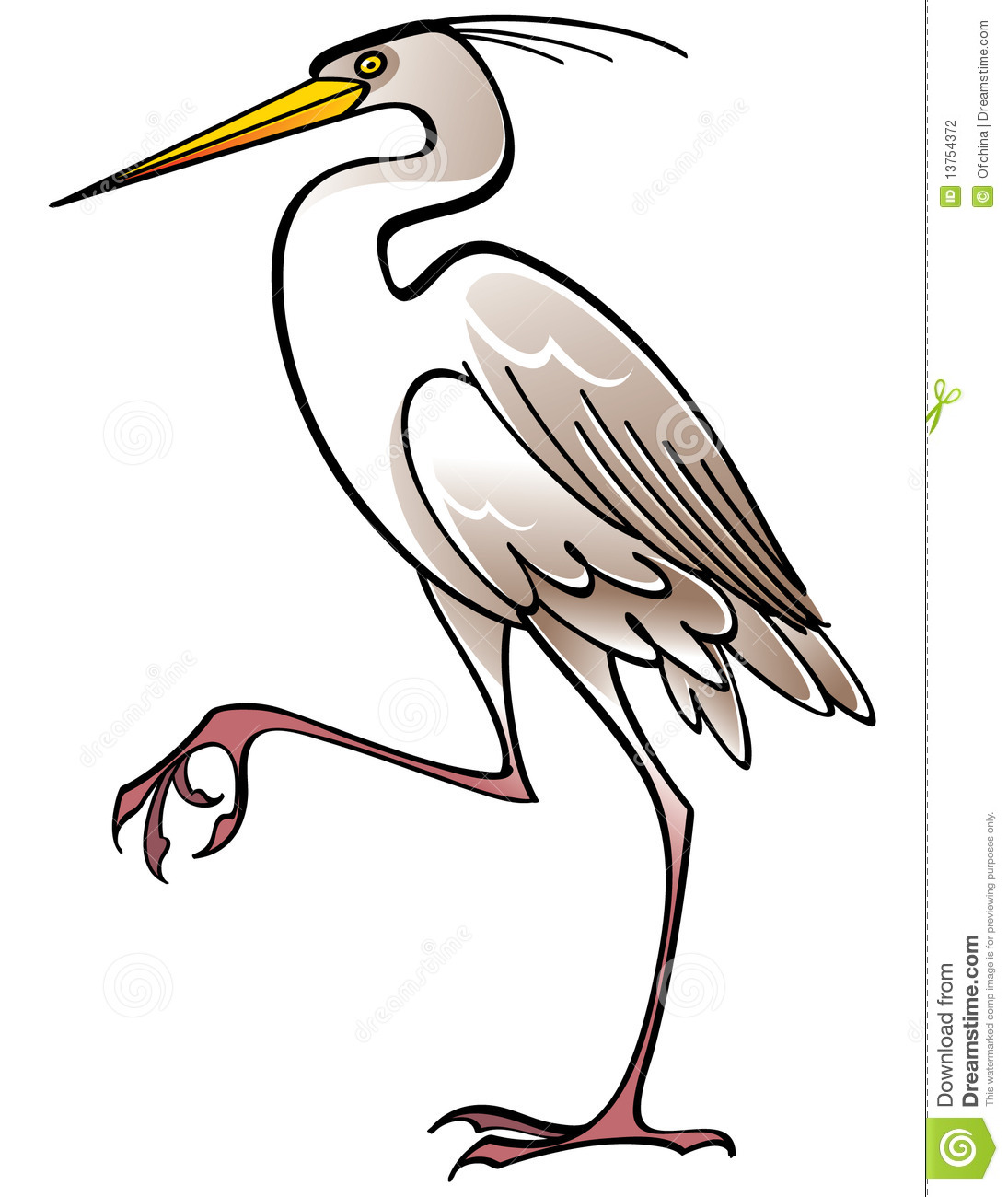Heron Clip Art White Bird Heron 13754372 Jpg