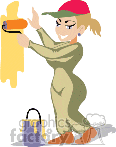 Jobs Eps Jpg Gif Png Female Painter Painters Household Paint Painting