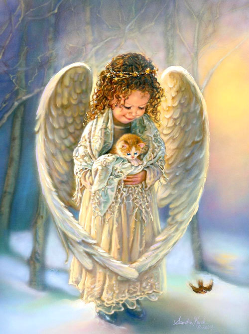 Little Angel With Kitten   Angels Photo  7613628    Fanpop