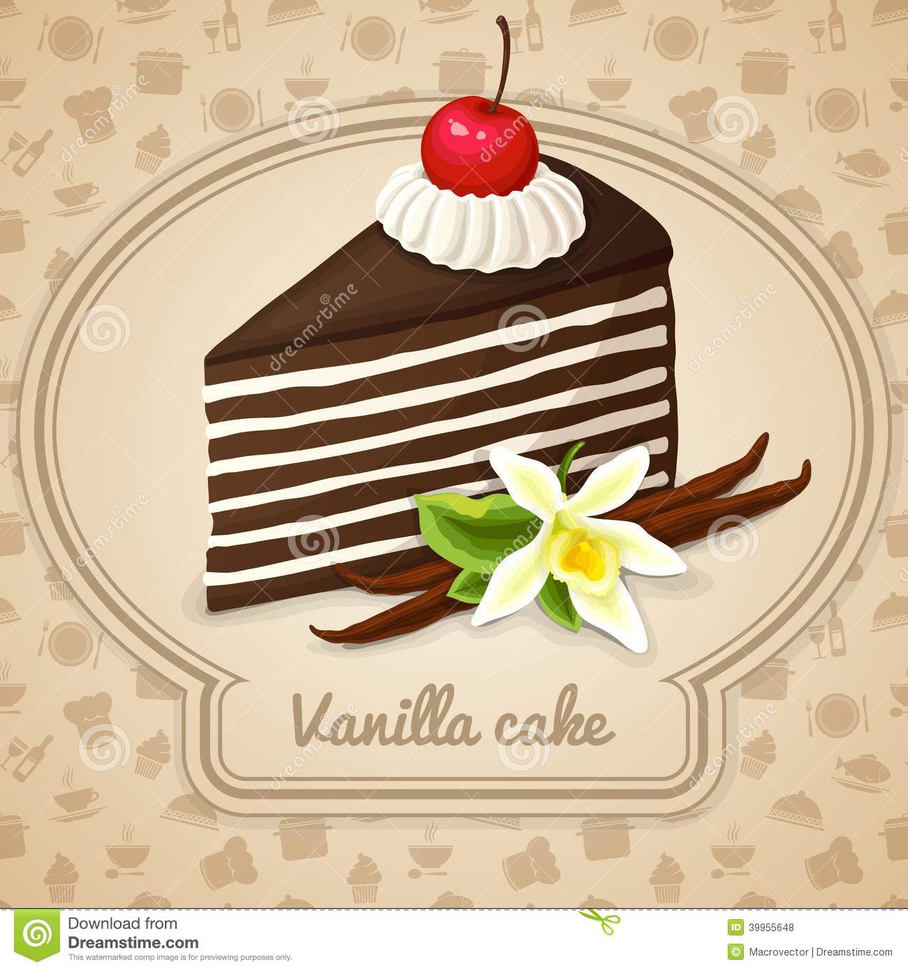 Pin Illustration Chocolate Cake Slice Cake On Pinterest