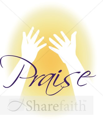 Praise And Worship Hands   Easter Clipart