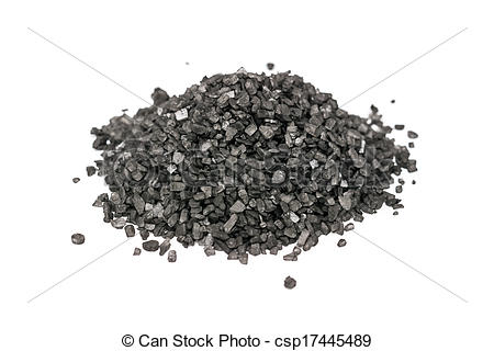 Salt Pile Clipart Stock Photo   Black Volcanic Salt Pile