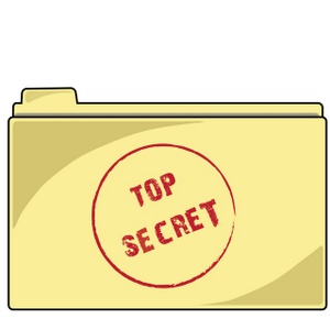 Secret Clipart Image  Top Secret File