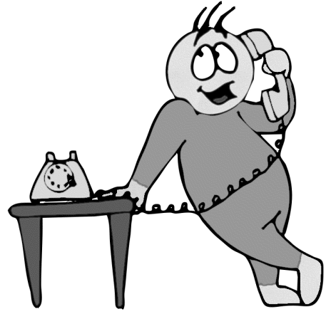 Share Casual Call Bw Clipart With You Friends