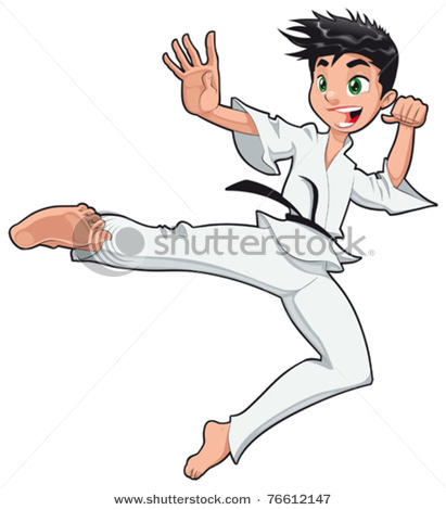 Show Me More Karate Moves Colouring Pages