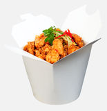 Spicy Chicken Noodles Royalty Free Stock Photos