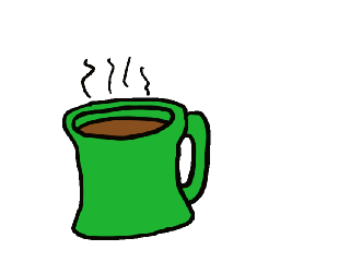 This Image Depicts A Green Mug Filled With Hot Cocoa  The Cocoa Is A