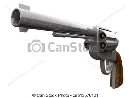 An Old Metal Pistol With A Wooden    Csp13570121   Search Clipart
