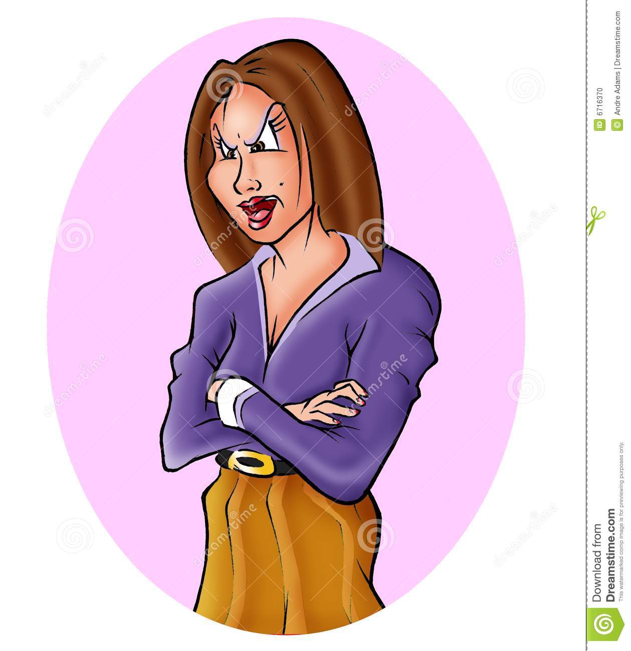 Angry Woman Stock Photo   Image  6716370