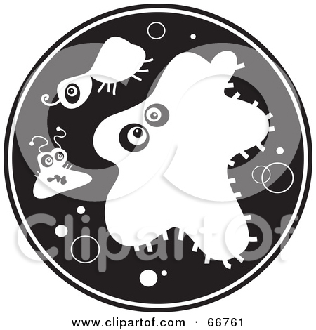 Bacteria Clipart Black And White Black And White Circle Of
