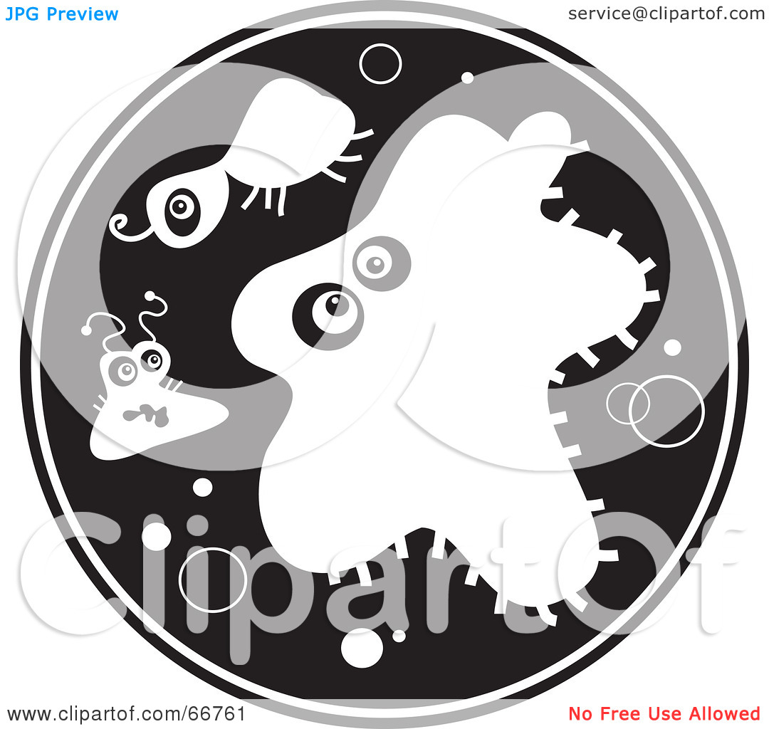 Bacteria Clipart Black And White Royalty Free  Rf  Clipart