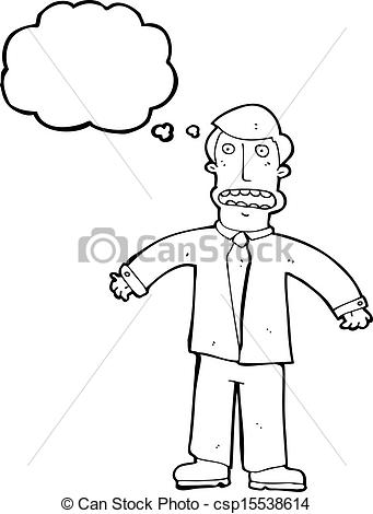 Cartoon Businessman Shrugging Shoulders Csp15538614   Search Clipart