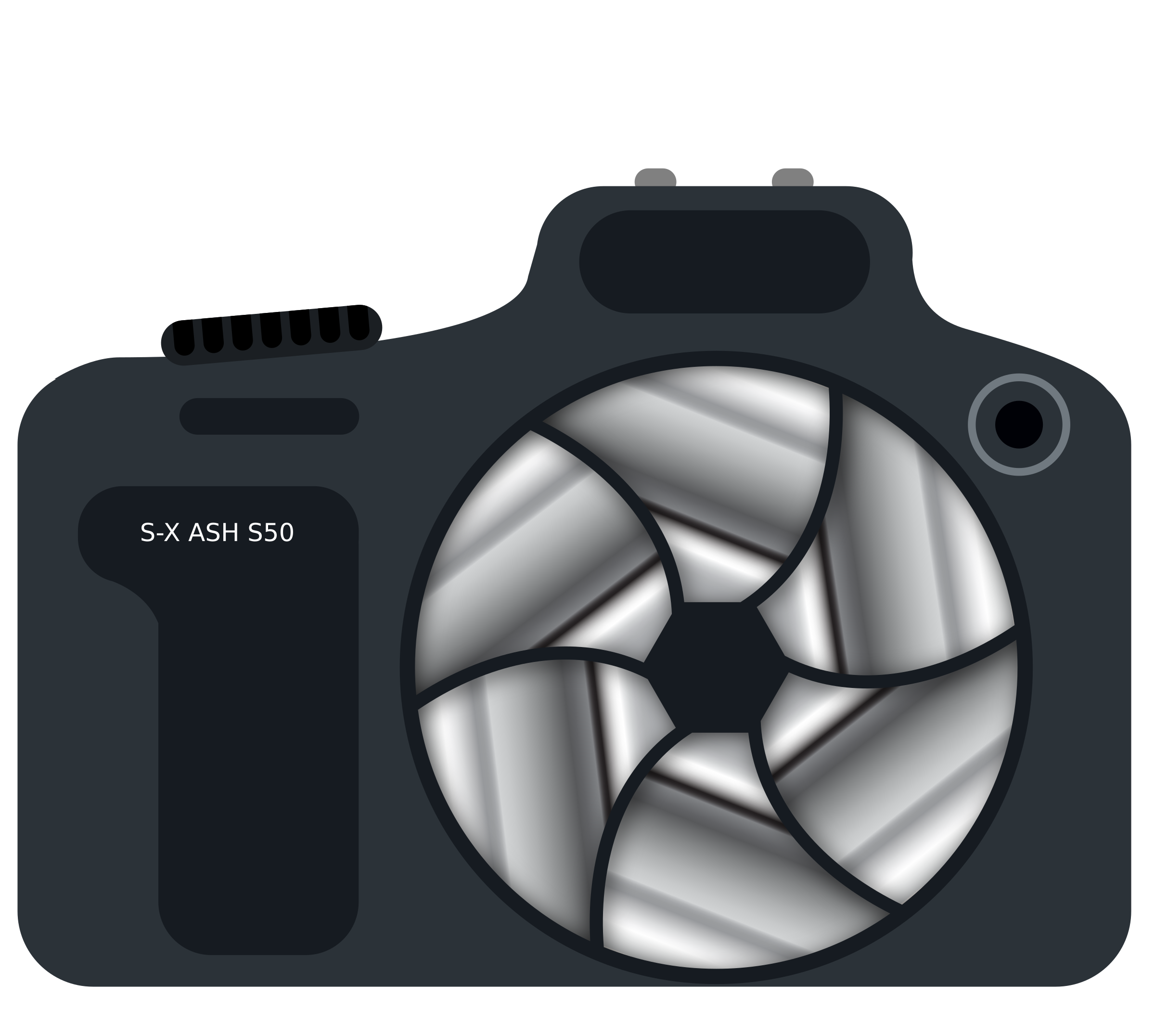 Clipart   Dslr Camera With Metallic Shutter