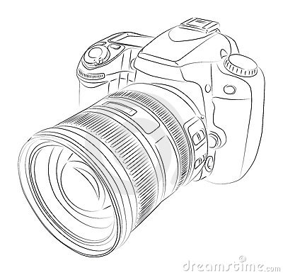 Dslr With Lens Stock Image   Image  20628321