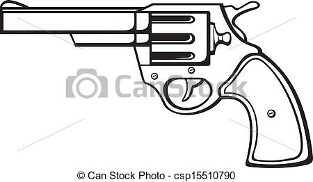 Eps Vectors Of Handgun Pistol Vector Pistol Gun Old Revolver