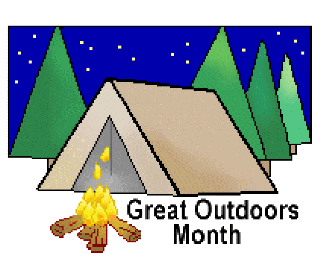 Great Outdoors Month Camping Clip Art Tents Clip Art Forests Clip