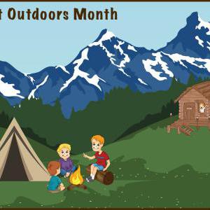 Great Outdoors Month Clip Art