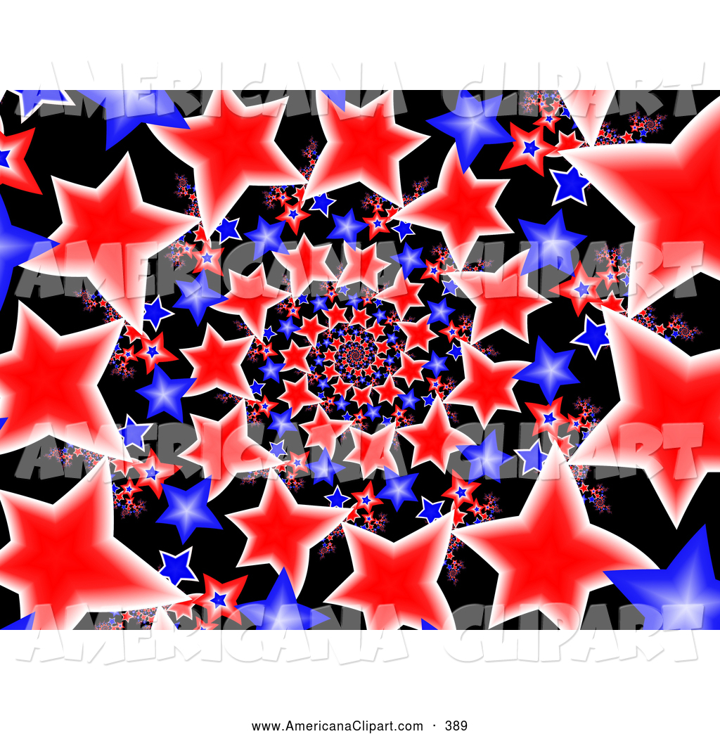     Imitation Background Of Red White And Blue American Stars On Black
